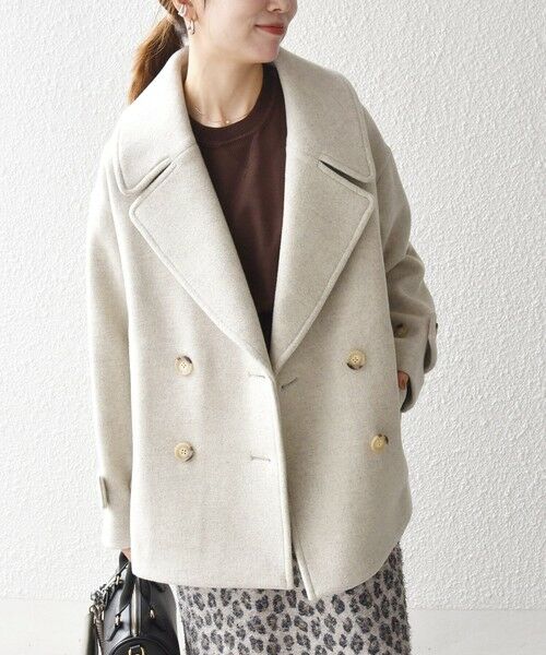 SHIPS / シップス ピーコート | SHIPS any: カシミヤ ミックス テーラード ショート Pコート | 詳細3