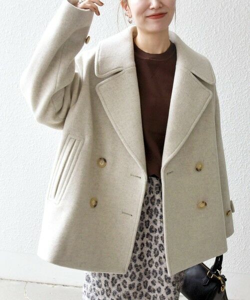 SHIPS / シップス ピーコート | SHIPS any: カシミヤ ミックス テーラード ショート Pコート | 詳細7