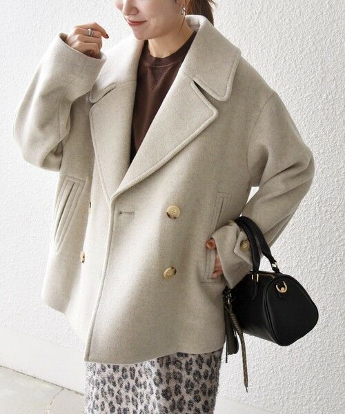 SHIPS / シップス ピーコート | SHIPS any: カシミヤ ミックス テーラード ショート Pコート | 詳細8