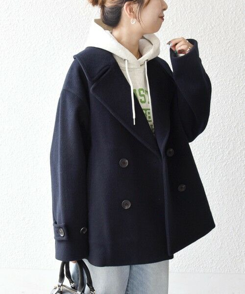 SHIPS / シップス ピーコート | SHIPS any: カシミヤ ミックス テーラード ショート Pコート | 詳細26