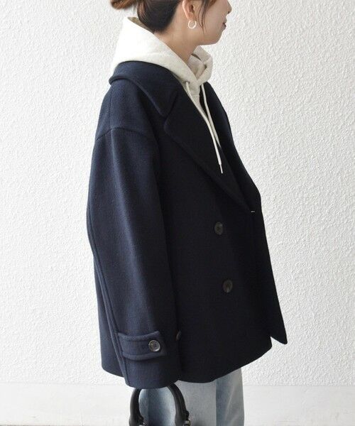 SHIPS / シップス ピーコート | SHIPS any: カシミヤ ミックス テーラード ショート Pコート | 詳細27