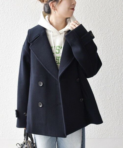 SHIPS / シップス ピーコート | SHIPS any: カシミヤ ミックス テーラード ショート Pコート | 詳細29