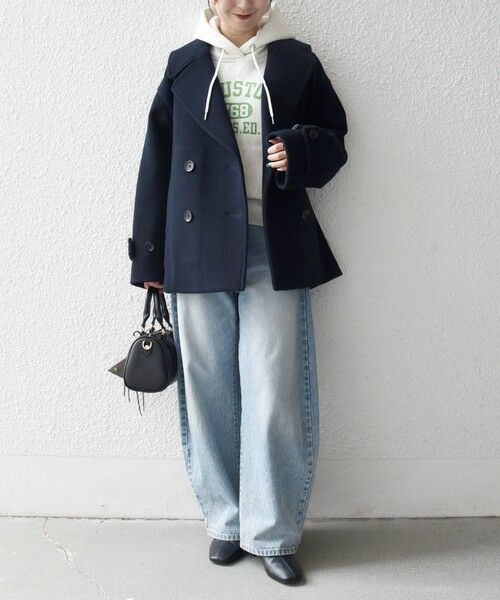 SHIPS / シップス ピーコート | SHIPS any: カシミヤ ミックス テーラード ショート Pコート | 詳細23