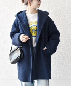 SHIPS / シップス その他アウター | SHIPS any: シャギー フーディー ガウン コート