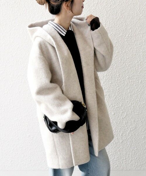 SHIPS / シップス その他アウター | SHIPS any: シャギー フーディー ガウン コート | 詳細3