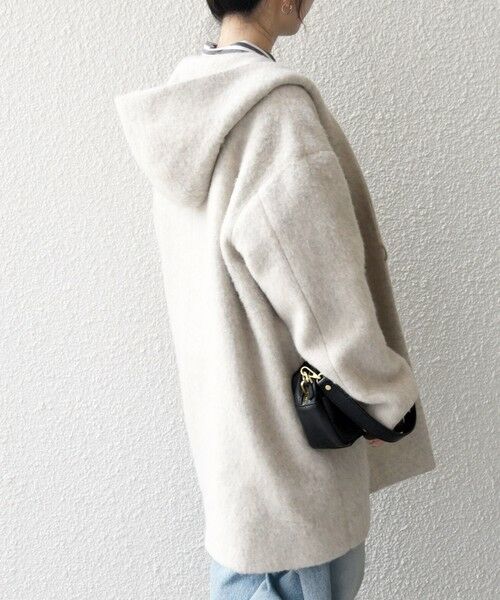 SHIPS / シップス その他アウター | SHIPS any: シャギー フーディー ガウン コート | 詳細8