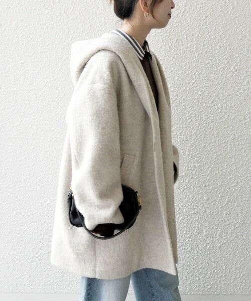 SHIPS / シップス その他アウター | SHIPS any: シャギー フーディー ガウン コート | 詳細9