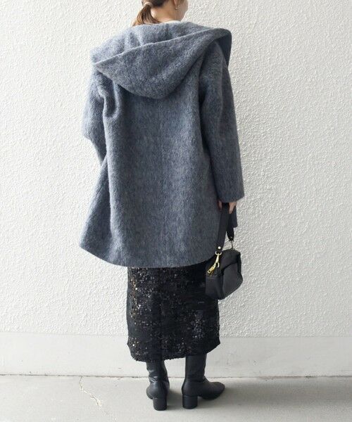 SHIPS / シップス その他アウター | SHIPS any: シャギー フーディー ガウン コート | 詳細15