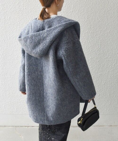 SHIPS / シップス その他アウター | SHIPS any: シャギー フーディー ガウン コート | 詳細18