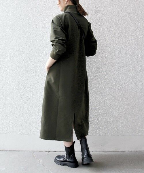 SHIPS / シップス ロング・マキシ丈ワンピース | 《追加予約》SHIPS any:〈洗濯機可能〉裏起毛 リブ ハイネック ワンピース | 詳細3