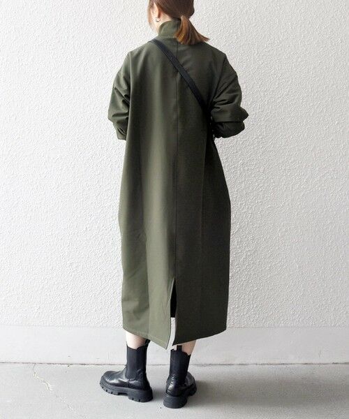 SHIPS / シップス ロング・マキシ丈ワンピース | 《追加予約》SHIPS any:〈洗濯機可能〉裏起毛 リブ ハイネック ワンピース | 詳細4