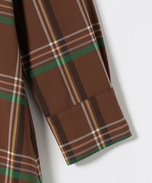 SHIPS / シップス ロング・マキシ丈ワンピース | 《一部追加予約》SHIPS any:〈洗濯機可能〉チェック Aライン フレア シャツ ワンピース | 詳細8