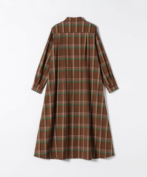 SHIPS / シップス ロング・マキシ丈ワンピース | 《一部追加予約》SHIPS any:〈洗濯機可能〉チェック Aライン フレア シャツ ワンピース | 詳細11