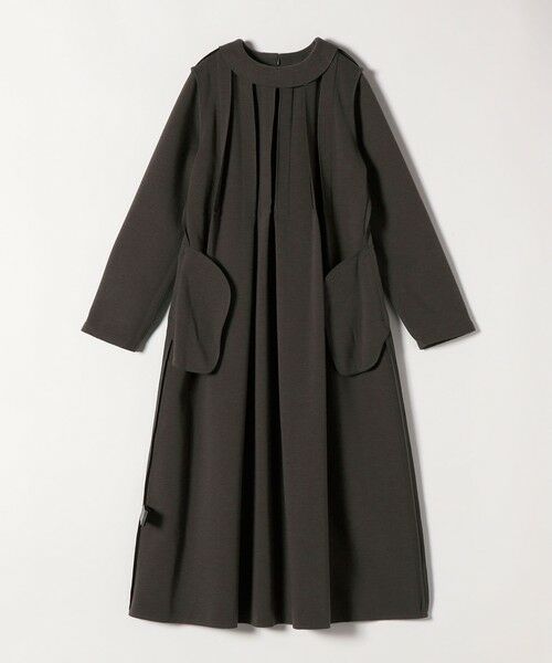 SHIPS / シップス ロング・マキシ丈ワンピース | SHIPS any: エア ニードル クルーネック タック フレア ワンピース | 詳細14