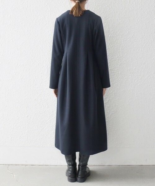 SHIPS / シップス ロング・マキシ丈ワンピース | SHIPS any: エア ニードル クルーネック タック フレア ワンピース | 詳細27