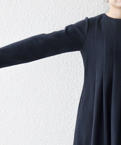 SHIPS / シップス ロング・マキシ丈ワンピース | SHIPS any: エア ニードル クルーネック タック フレア ワンピース | 詳細28