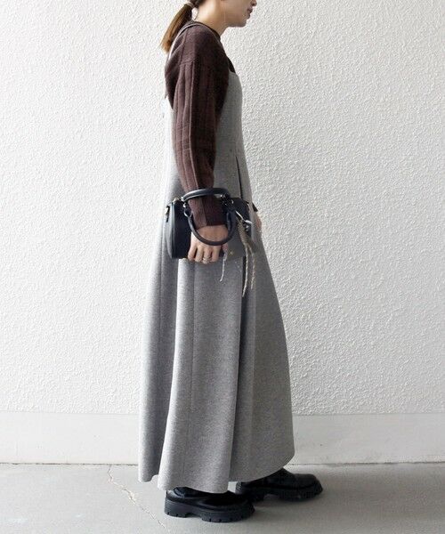 SHIPS / シップス ロング・マキシ丈ワンピース | 《一部追加予約》SHIPS any: エア ニードル タック フレア ジャンパースカート | 詳細3