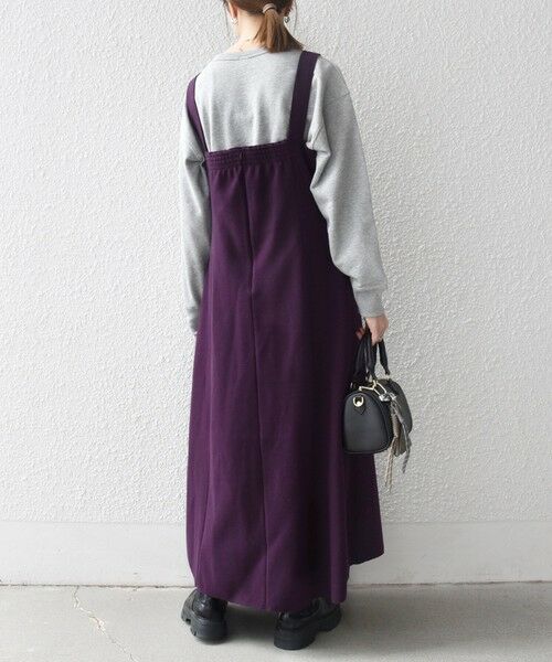 SHIPS / シップス ロング・マキシ丈ワンピース | 《一部追加予約》SHIPS any: エア ニードル タック フレア ジャンパースカート | 詳細21