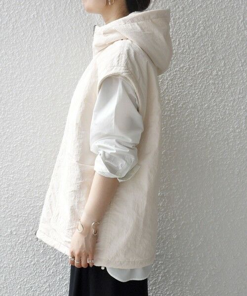 SHIPS / シップス ベスト | SHIPS any: ナイロン × ボア リバーシブル フーディー ベスト | 詳細22