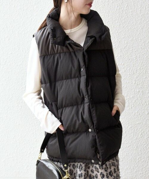 SHIPS / シップス ダウンジャケット・ベスト | SHIPS any: ナイロン スタンドカラー ダウン ベスト | 詳細3