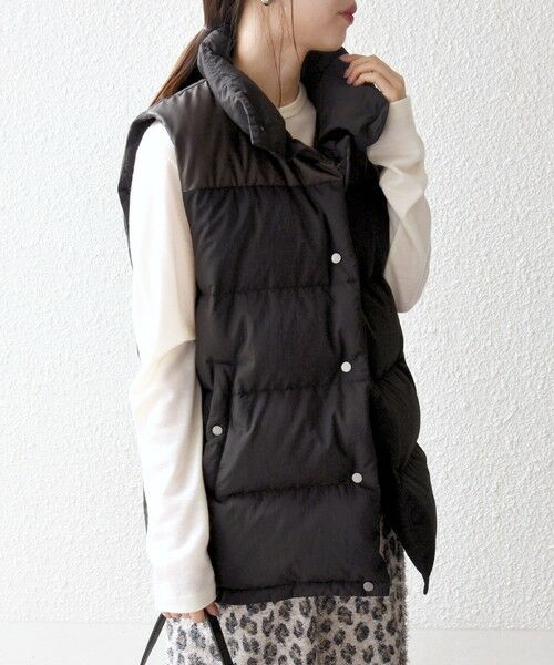 SHIPS / シップス ダウンジャケット・ベスト | SHIPS any: ナイロン スタンドカラー ダウン ベスト | 詳細4