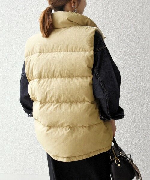 SHIPS any: ナイロン スタンドカラー ダウン ベスト （ダウン