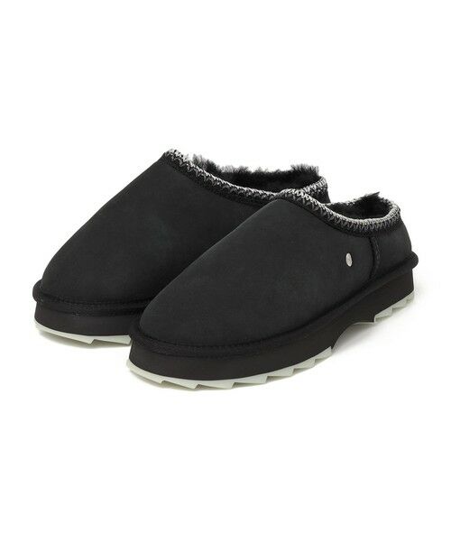 SHIPS for women/シップスウィメン EMU: SHARKY SCUFF ムートン スリッポン ブラック 23 SHIPS for women/シップスウィメン EMU: SHARKY SCUFF ムートン スリッポン ブラック 23