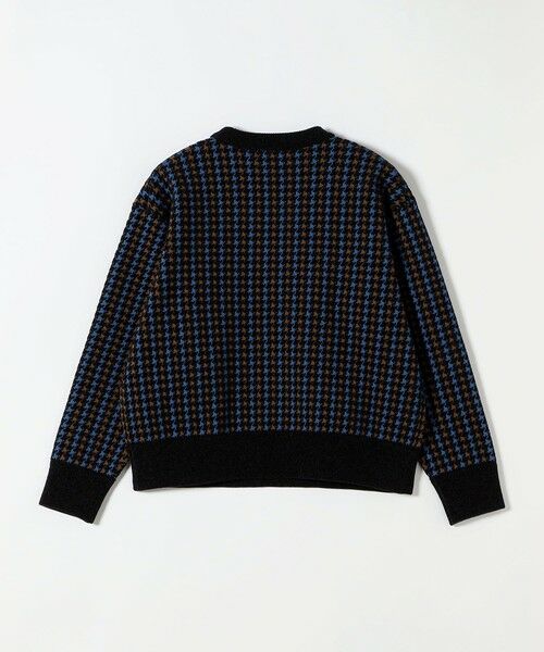 SHIPS / シップス ニット・セーター | 《一部予約》〈手洗い可能〉モールヤーン クルーネック ロゴ 千鳥柄 プルオーバー | 詳細11