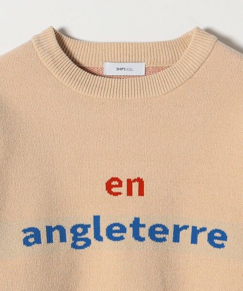 SHIPS / シップス ニット・セーター | SHIPS any:〈手洗い可能〉モールヤーン クルーネック ロゴ 千鳥柄 プルオーバー | 詳細8