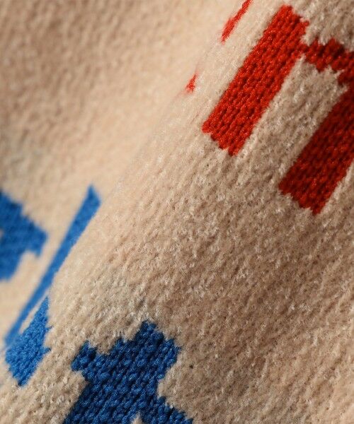 SHIPS / シップス ニット・セーター | SHIPS any:〈手洗い可能〉モールヤーン クルーネック ロゴ 千鳥柄 プルオーバー | 詳細11