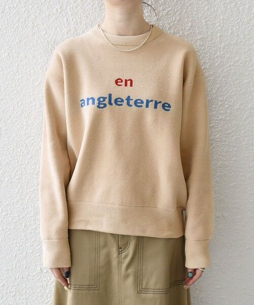 SHIPS / シップス ニット・セーター | SHIPS any:〈手洗い可能〉モールヤーン クルーネック ロゴ 千鳥柄 プルオーバー | 詳細12