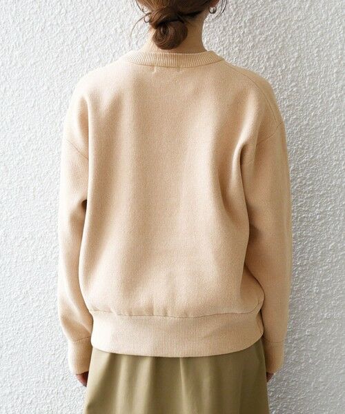 SHIPS / シップス ニット・セーター | SHIPS any:〈手洗い可能〉モールヤーン クルーネック ロゴ 千鳥柄 プルオーバー | 詳細14