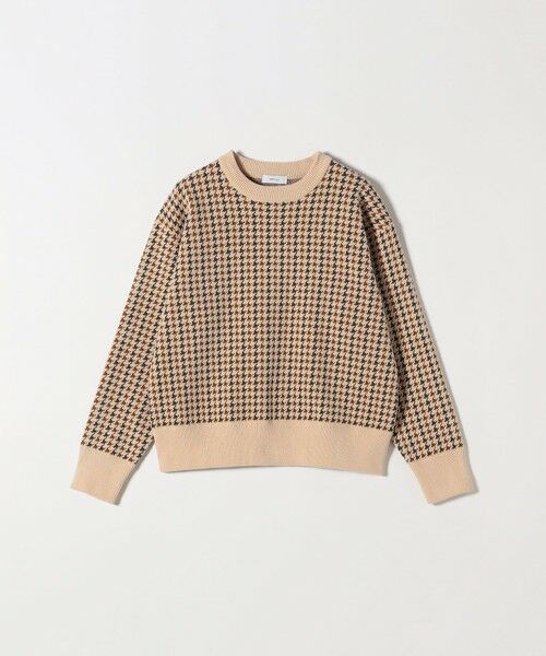 SHIPS / シップス ニット・セーター | SHIPS any:〈手洗い可能〉モールヤーン クルーネック ロゴ 千鳥柄 プルオーバー | 詳細23