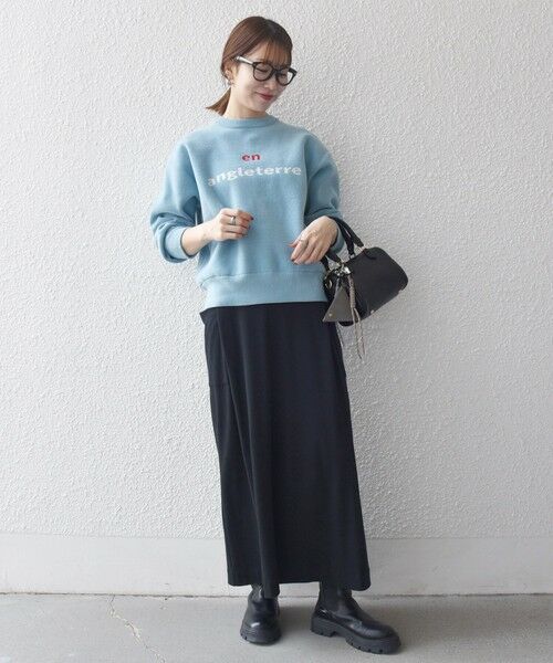 SHIPS / シップス ニット・セーター | SHIPS any:〈手洗い可能〉モールヤーン クルーネック ロゴ 千鳥柄 プルオーバー | 詳細25