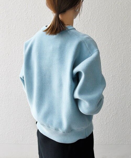 SHIPS / シップス ニット・セーター | SHIPS any:〈手洗い可能〉モールヤーン クルーネック ロゴ 千鳥柄 プルオーバー | 詳細29