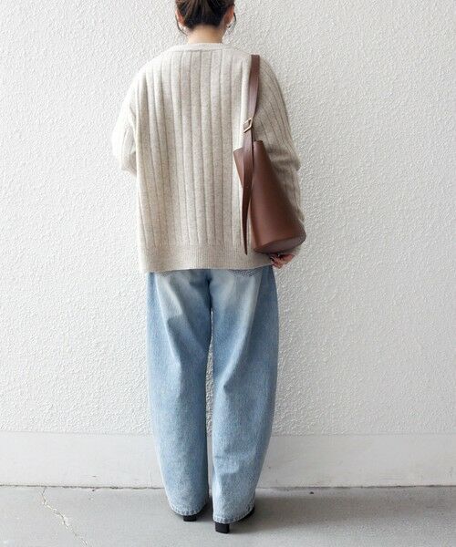 SHIPS / シップス ニット・セーター | SHIPS any:〈手洗い可能〉ヤク ワイドリブ ラウンドヘム ニット プルオーバー | 詳細2