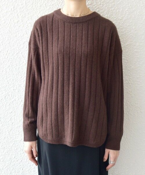 SHIPS / シップス ニット・セーター | SHIPS any:〈手洗い可能〉ヤク ワイドリブ ラウンドヘム ニット プルオーバー | 詳細23