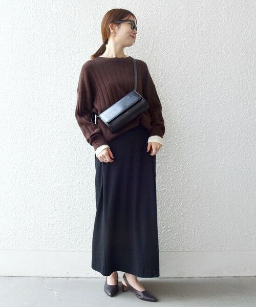 SHIPS / シップス ニット・セーター | SHIPS any:〈手洗い可能〉ヤク ワイドリブ ラウンドヘム ニット プルオーバー | 詳細10