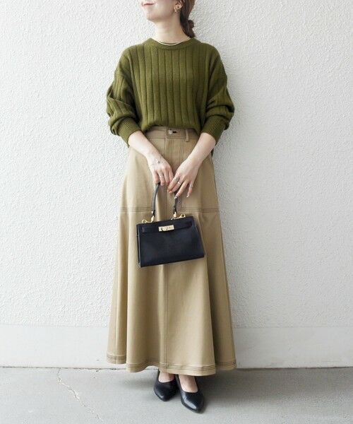 SHIPS / シップス ニット・セーター | SHIPS any:〈手洗い可能〉ヤク ワイドリブ ラウンドヘム ニット プルオーバー | 詳細28