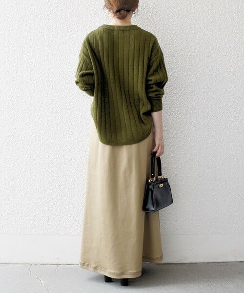 SHIPS / シップス ニット・セーター | SHIPS any:〈手洗い可能〉ヤク ワイドリブ ラウンドヘム ニット プルオーバー | 詳細29