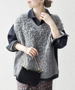 SHIPS / シップス ベスト | SHIPS any: ループ ニット Vネック ベスト