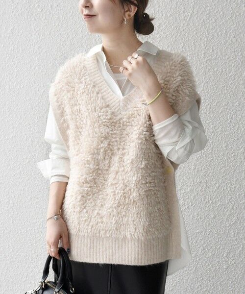 SHIPS / シップス ベスト | SHIPS any: ループ ニット Vネック ベスト | 詳細3