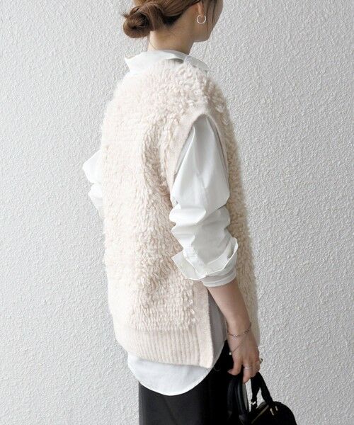 SHIPS / シップス ベスト | SHIPS any: ループ ニット Vネック ベスト | 詳細6