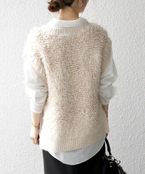 SHIPS / シップス ベスト | SHIPS any: ループ ニット Vネック ベスト | 詳細7