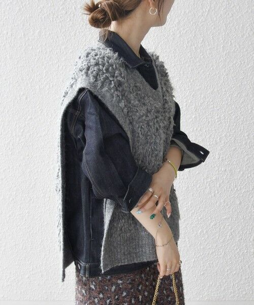 SHIPS / シップス ベスト | SHIPS any: ループ ニット Vネック ベスト | 詳細15