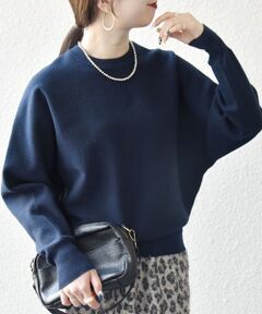 SHIPS / シップス ニット・セーター | SHIPS any:〈洗濯機可能〉クルーネック ドルマン ベーシック ニット プルオーバー