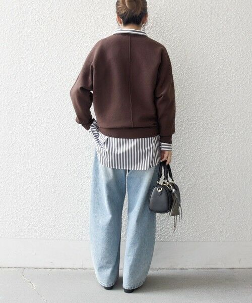 SHIPS / シップス ニット・セーター | SHIPS any:〈洗濯機可能〉クルーネック ドルマン ベーシック ニット プルオーバー | 詳細10