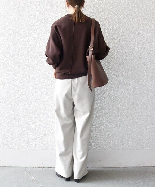 SHIPS / シップス ニット・セーター | SHIPS any:〈洗濯機可能〉クルーネック ドルマン ベーシック ニット プルオーバー | 詳細2