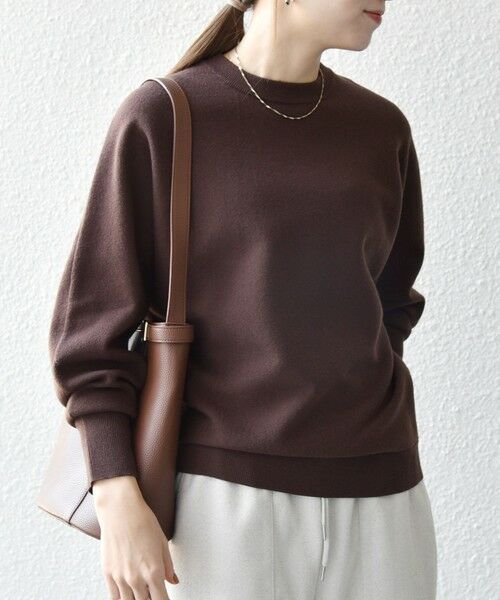 SHIPS / シップス ニット・セーター | SHIPS any:〈洗濯機可能〉クルーネック ドルマン ベーシック ニット プルオーバー | 詳細5