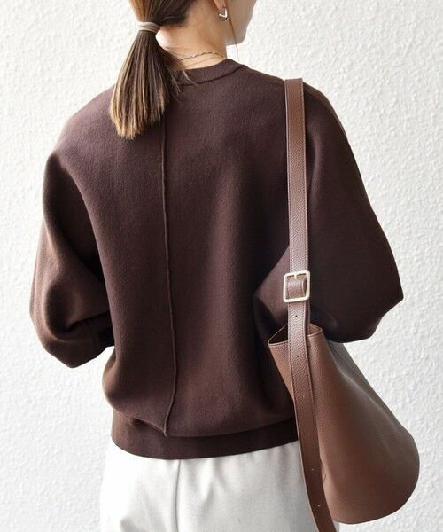 SHIPS / シップス ニット・セーター | SHIPS any:〈洗濯機可能〉クルーネック ドルマン ベーシック ニット プルオーバー | 詳細6